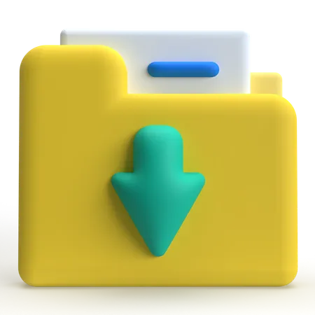 File Downloading  3D Icon