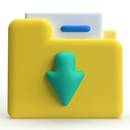 File Downloading  3D Icon