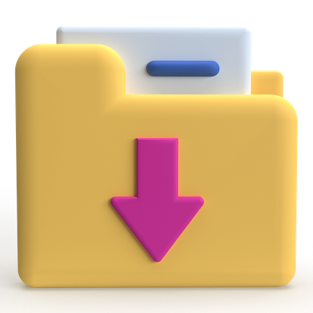 File Downloading  3D Icon