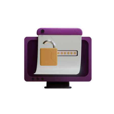 File Encryption  3D Icon