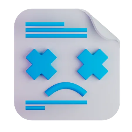 File error  3D Icon