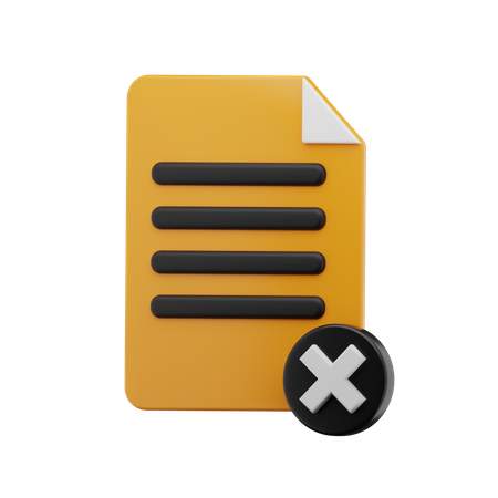 File Error  3D Icon