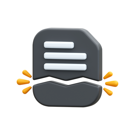 File Error  3D Icon