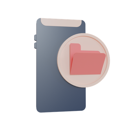 File Explorer App 3D Illustration