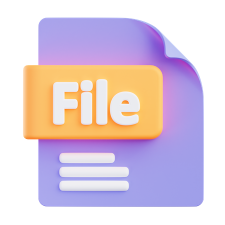 File Extension 3D Icon