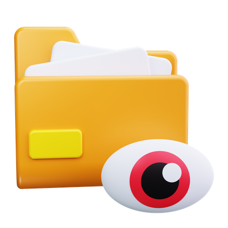 File Eye  3D Icon