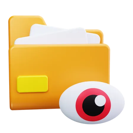 File Eye  3D Icon