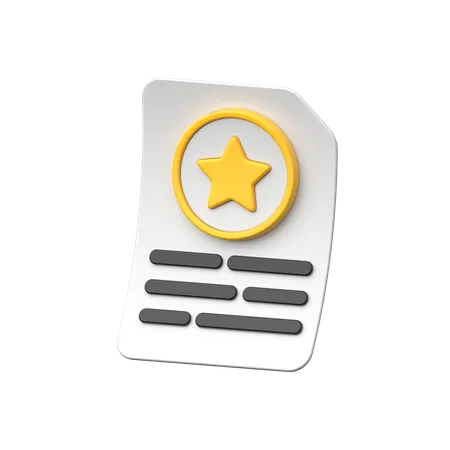 File Favourite  3D Icon