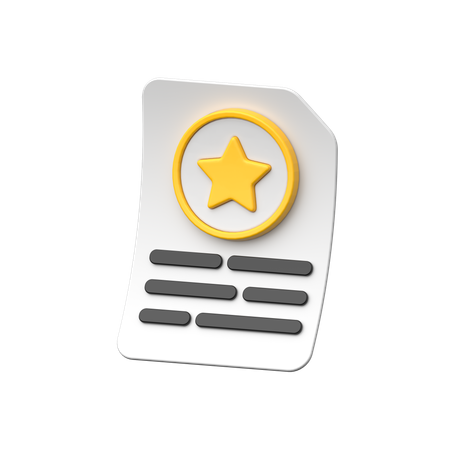 File Favourite  3D Icon