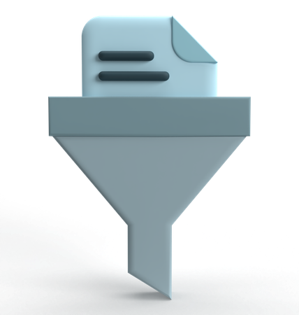 File Filter  3D Icon