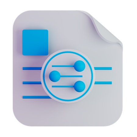 File filter  3D Icon