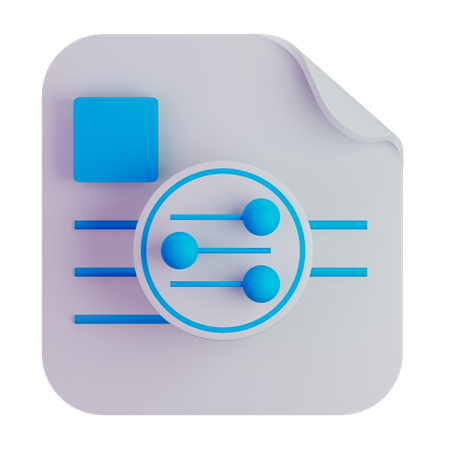 File filter  3D Icon