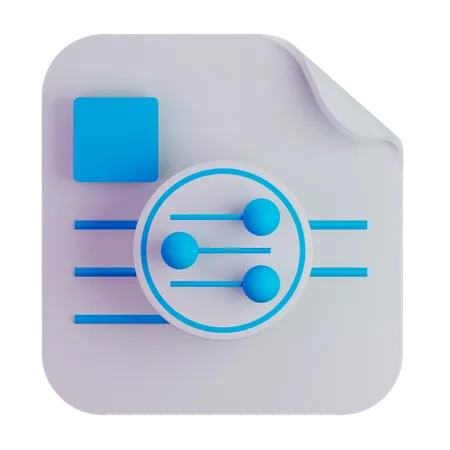 File filter  3D Icon
