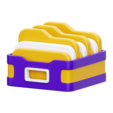 ファイルフォルダー  3D Icon