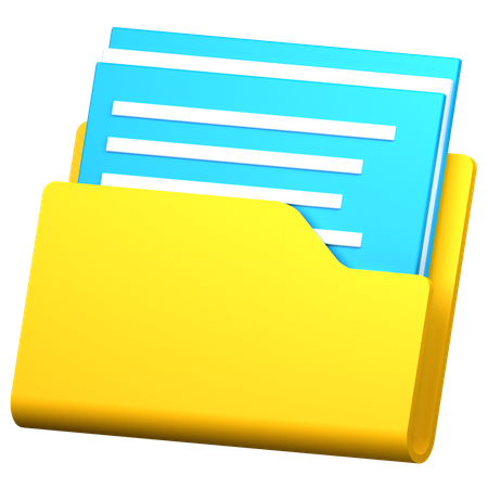 ファイルフォルダー  3D Icon