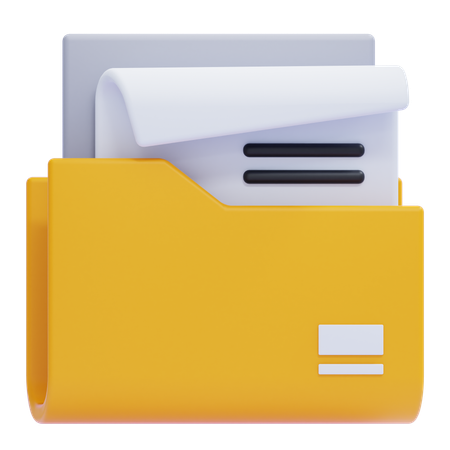 ファイルフォルダー  3D Icon