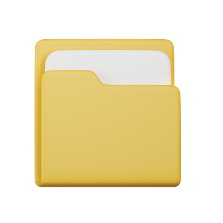 ファイルフォルダー  3D Icon
