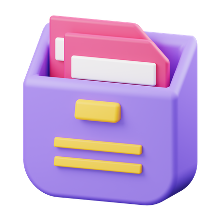 File Folder  3D Illustration