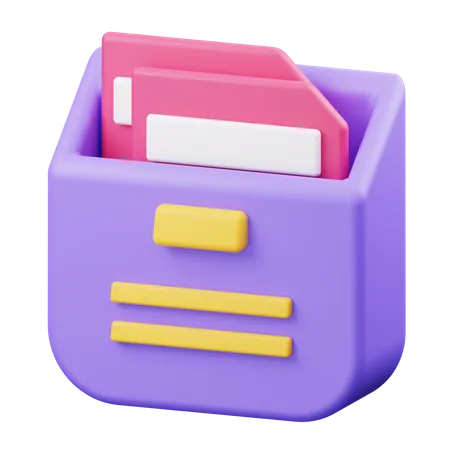 File Folder  3D Illustration