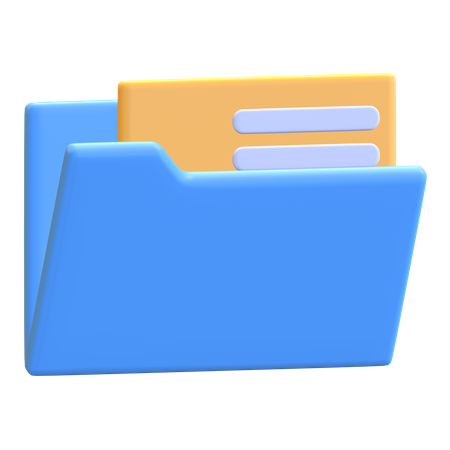 File Folder  3D Illustration