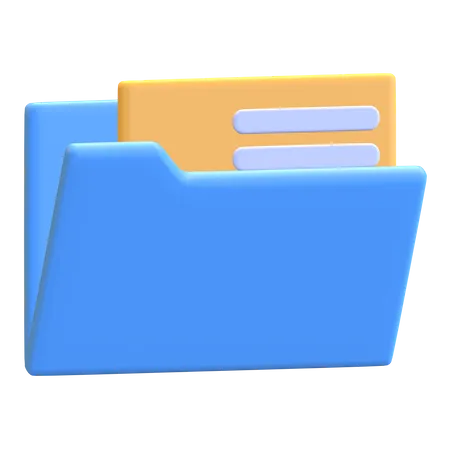 File Folder  3D Illustration