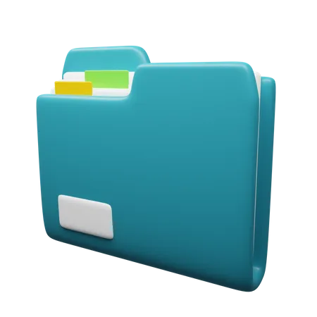 File Folder  3D Illustration