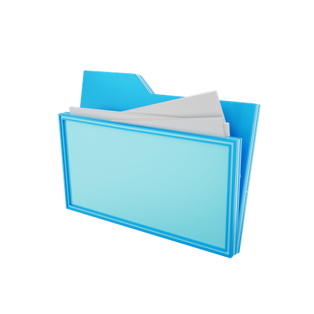 File Folder  3D Illustration