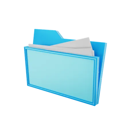 File Folder  3D Illustration