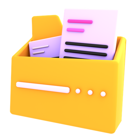 File Folder  3D Illustration