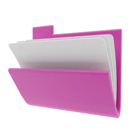 File Folder  3D Illustration