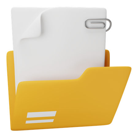 File Folder  3D Illustration