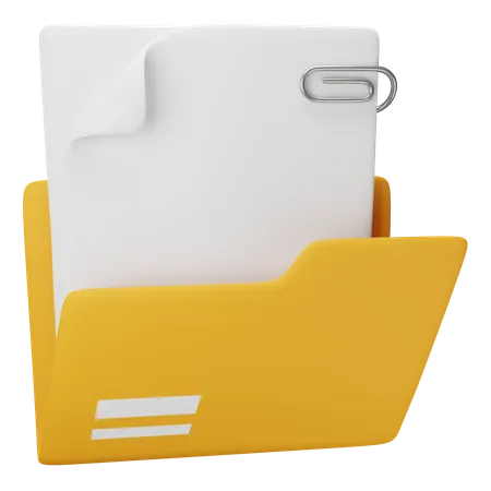 File Folder  3D Illustration