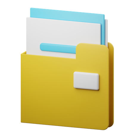 File Folder  3D Illustration