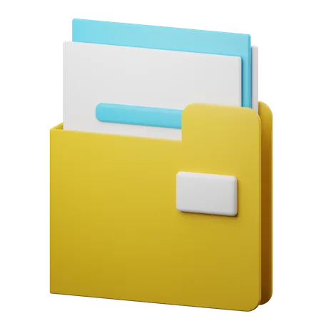 File Folder  3D Illustration