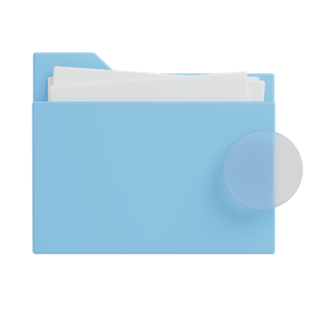 File Folder  3D Illustration