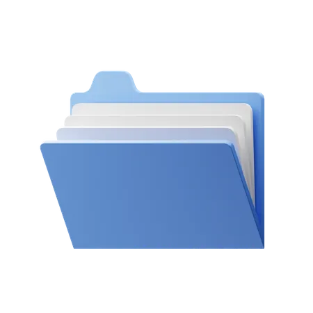 File Folder  3D Illustration