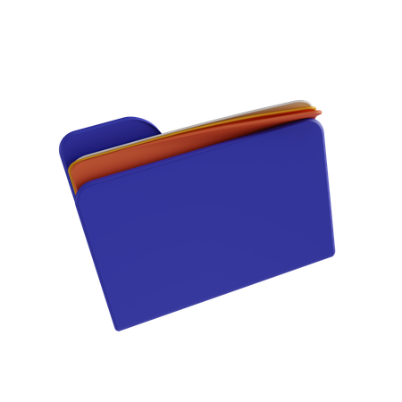 File Folder  3D Illustration