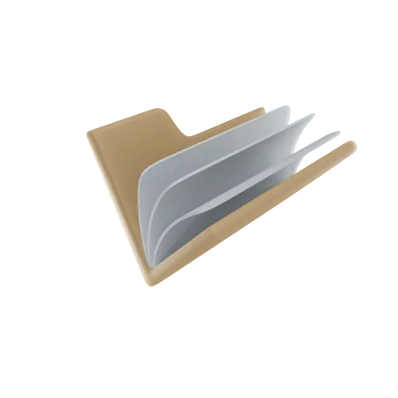 File Folder  3D Illustration