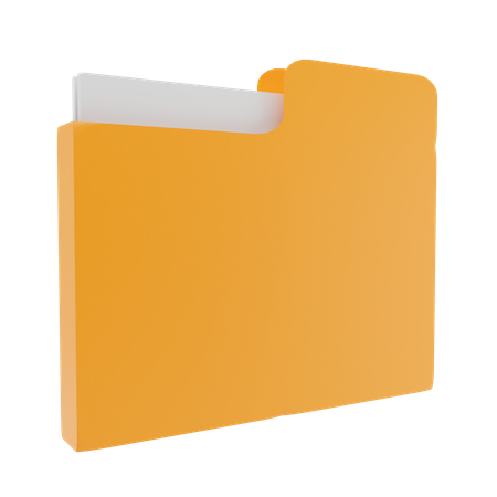 File Folder  3D Illustration