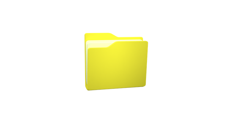 File Folder  3D Illustration