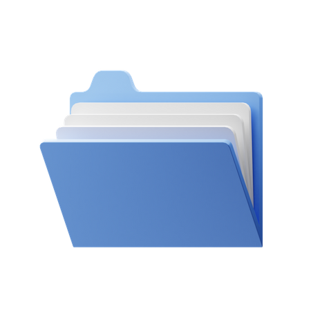File Folder 3D Illustration