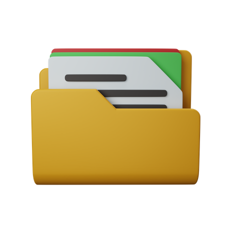File folder 3D Icon