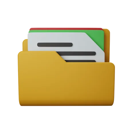 File folder 3D Icon