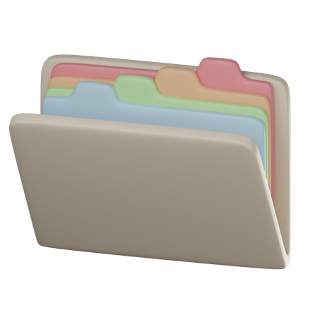 File Folder 3D Icon