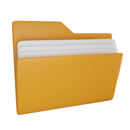 File Folder 3 D Illustration 3D Icon