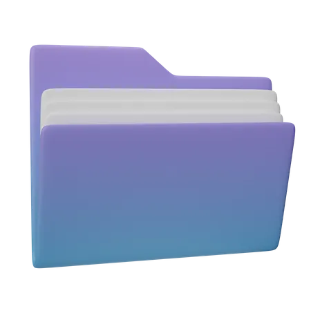 File Folder 3 D Illustration 3D Icon