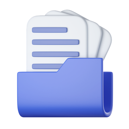 7,403 3D Folder With Files Illustrations - Free in PNG, BLEND, GLTF ...