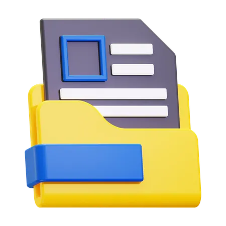 File format  3D Icon