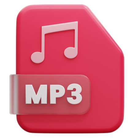 File Format MP3  3D Icon
