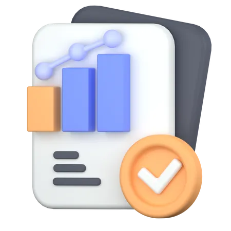 File graph  3D Icon